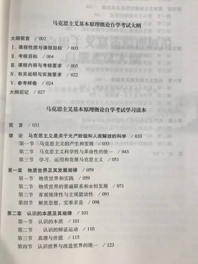 考試大綱中的知識結構