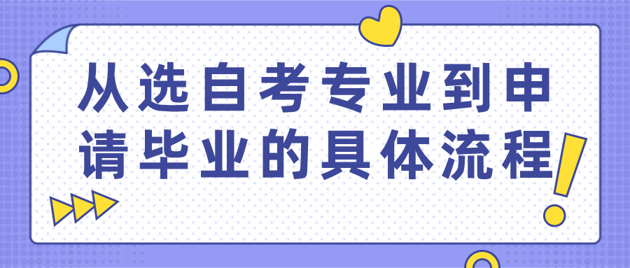 上班族報(bào)名自考，從選專業(yè)到申請(qǐng)畢業(yè)的具體流程